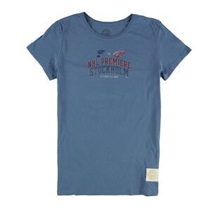 Retro Sport Womens Premiere Helsinki Graphic T-Shirt, Blue, NWT